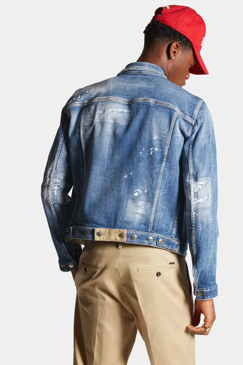 Dsquared2 Ripped Denim Jacket