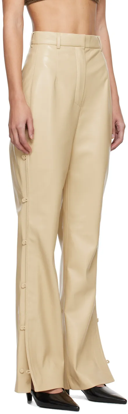 High-Waist Straight Trousers