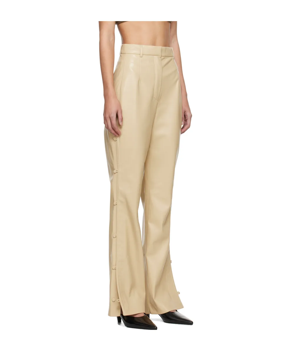 High-Waist Straight Trousers