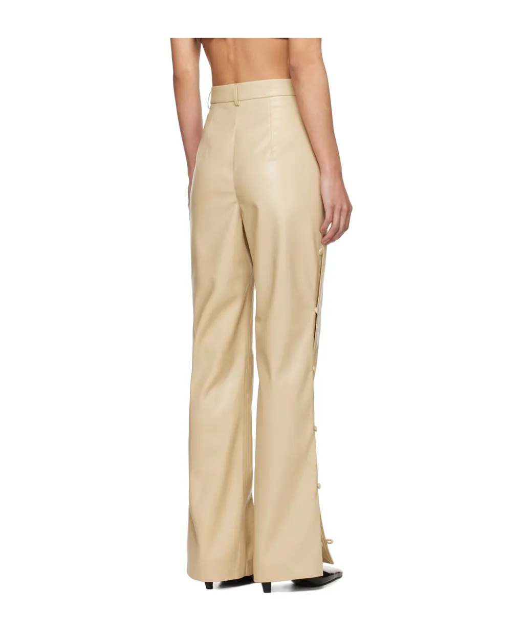 High-Waist Straight Trousers