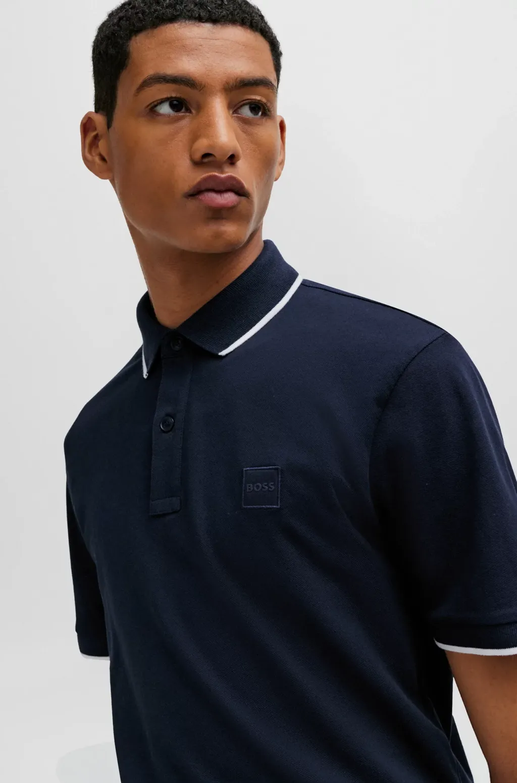 Boss Hugo Boss Passertip Logo Patch Polo Shirt