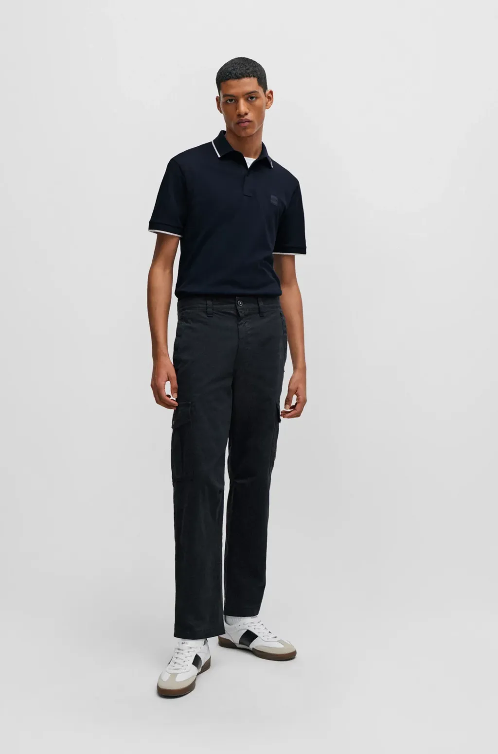 Boss Hugo Boss Passertip Logo Patch Polo Shirt