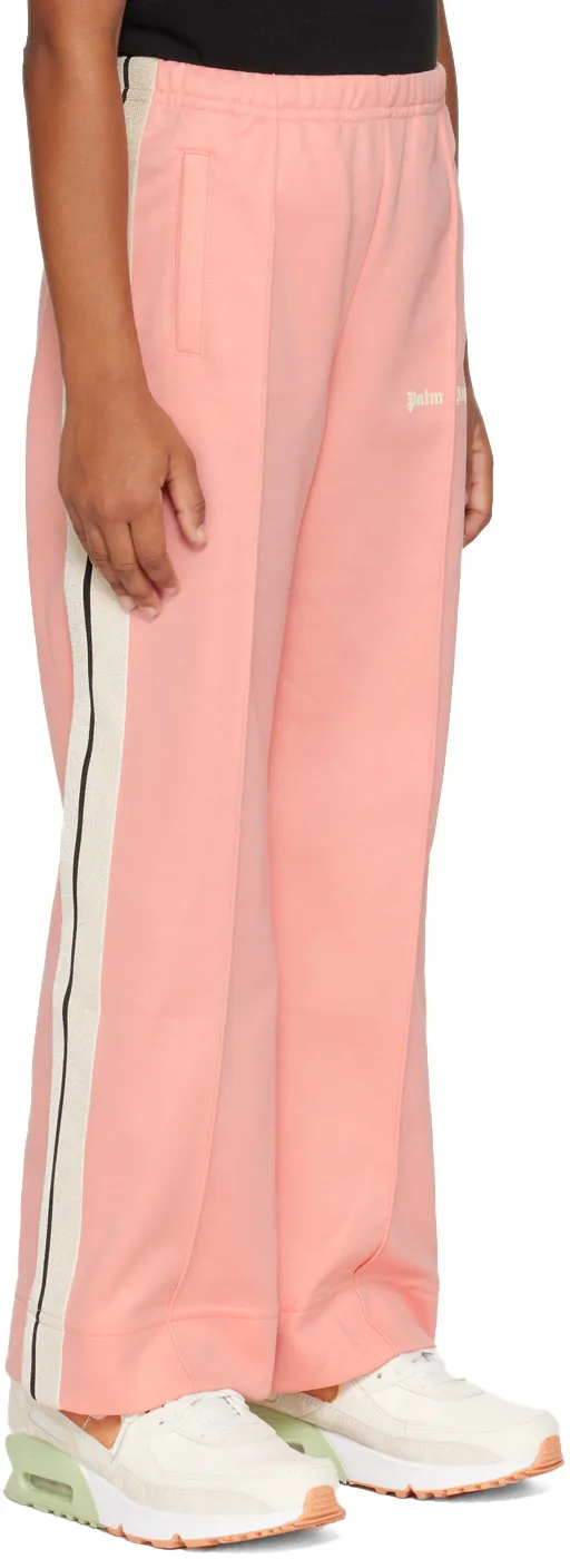 Palm Angels Kids Logo-Printed Wide-Leg Track Pants