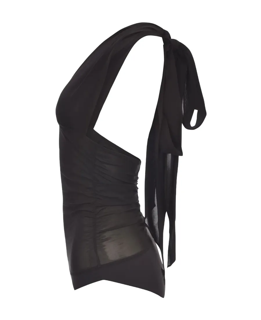 Belted Sleeveless One-Piece
