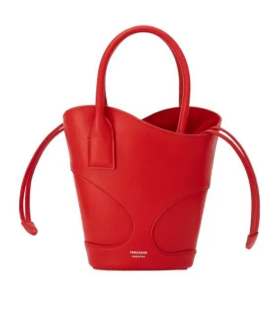 Salvatore Ferragamo Cut Out Detailed Bucket Bag
