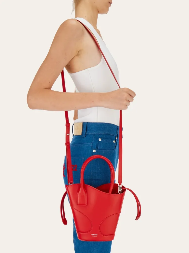 Salvatore Ferragamo Cut Out Detailed Bucket Bag