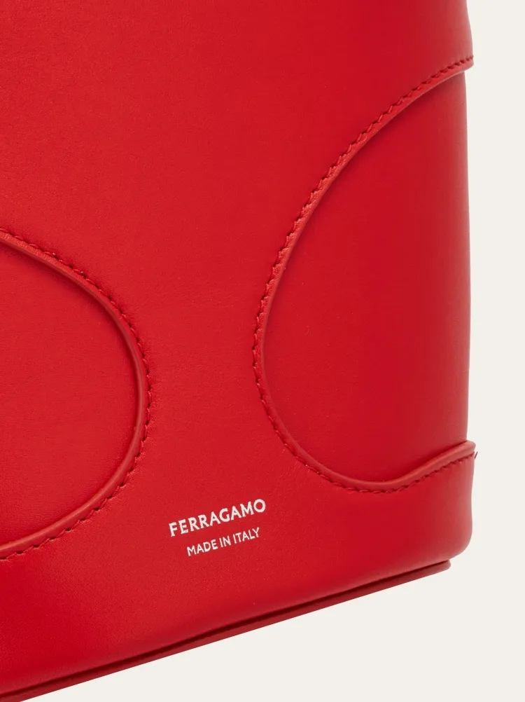 Salvatore Ferragamo Cut Out Detailed Bucket Bag