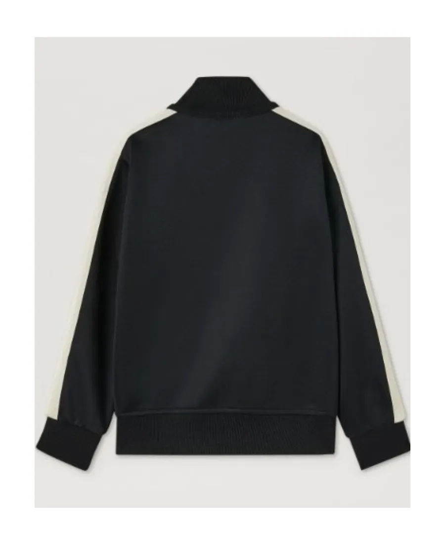 Palm Angels Kids Logo Printed Zipped Track Jacket
