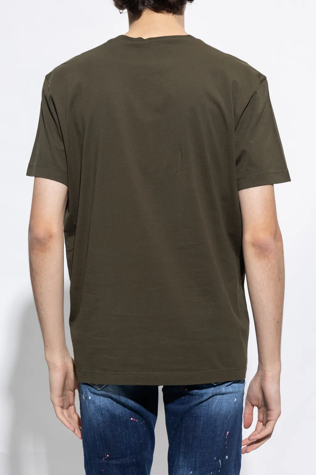 Dsquared2 Logo Plaque Crewneck T-Shirt