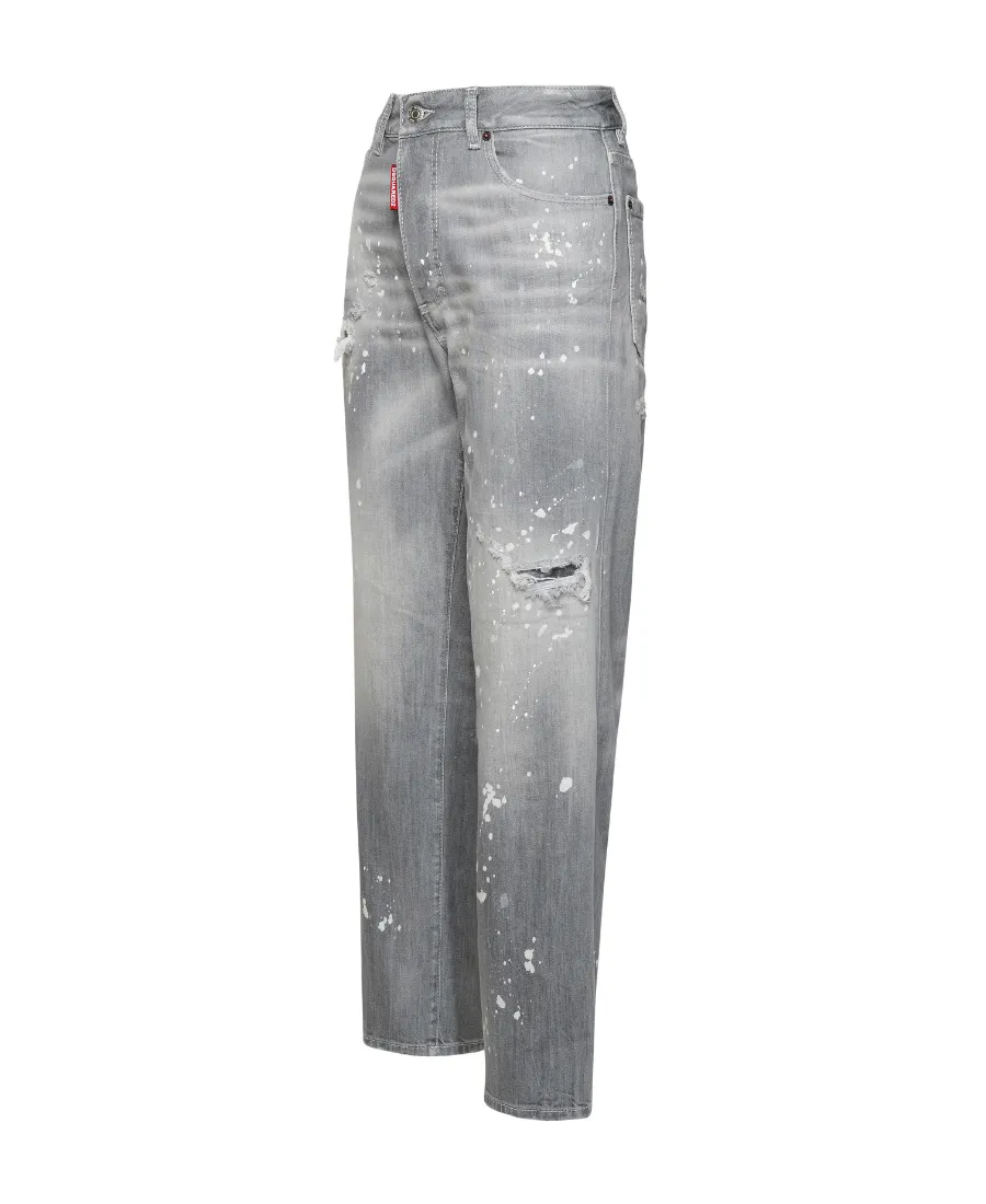 Dsquared2 Distressed Spotted Washed Jeans
