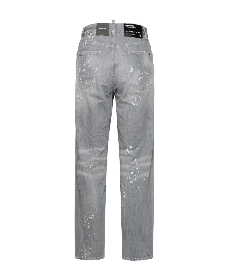 Dsquared2 Distressed Spotted Washed Jeans