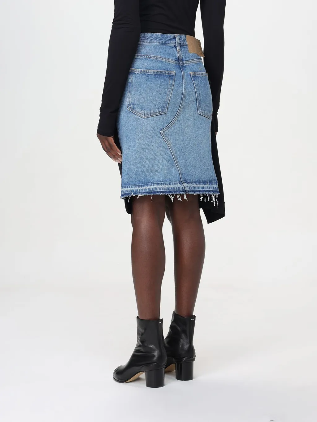 Mm6 Maison Margiela Panelled Denim Miniskirt