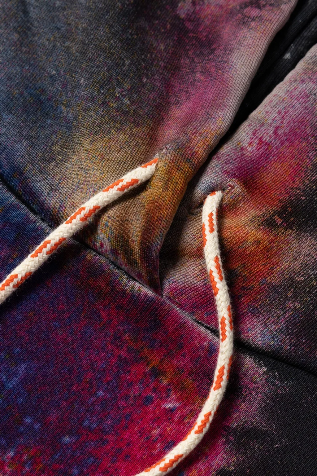Aries Spray-Paint Drawstring Hoodie