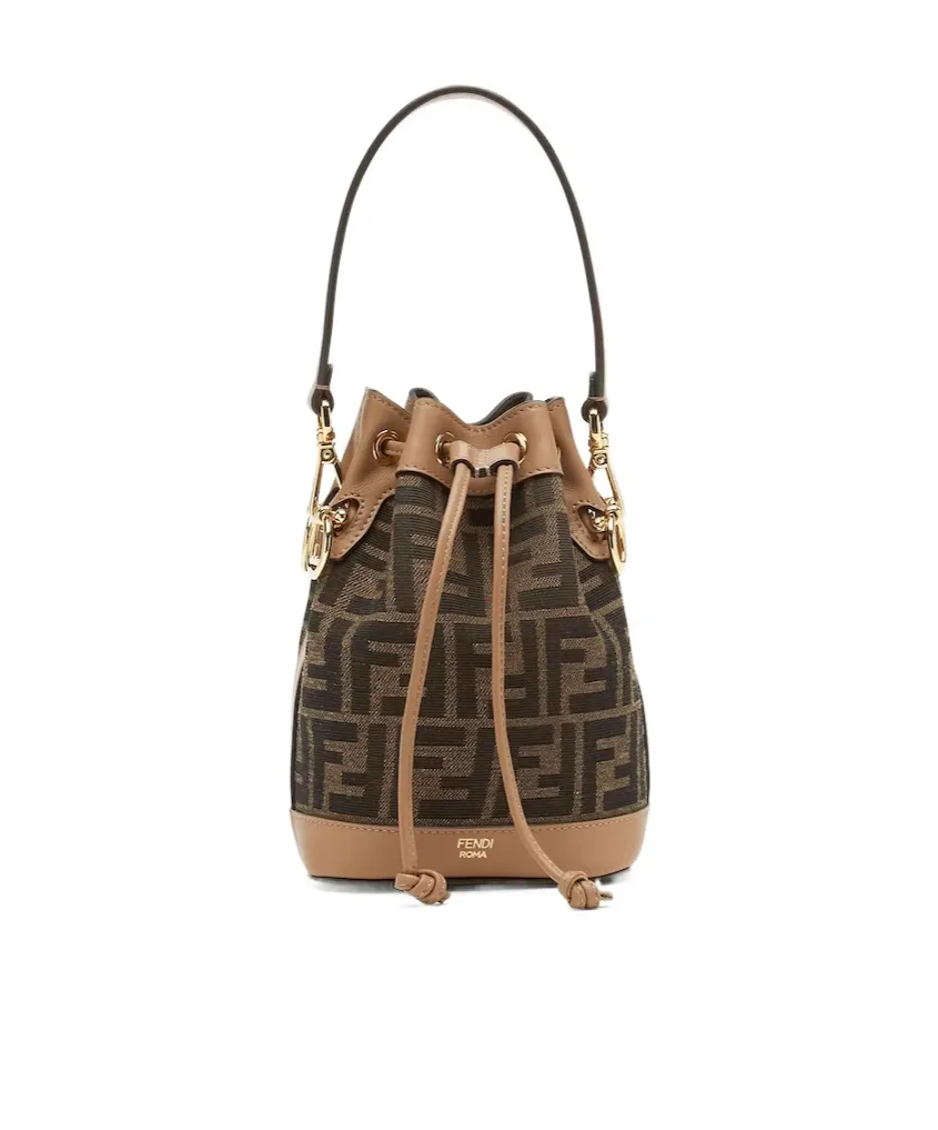 Fendi Mon Tresor Ff Jacquard Bucket Bag