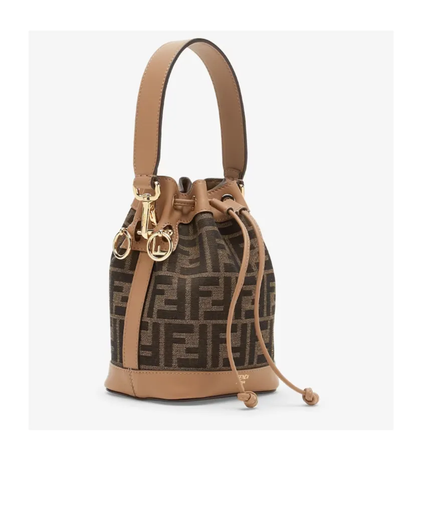 Fendi Mon Tresor Ff Jacquard Bucket Bag
