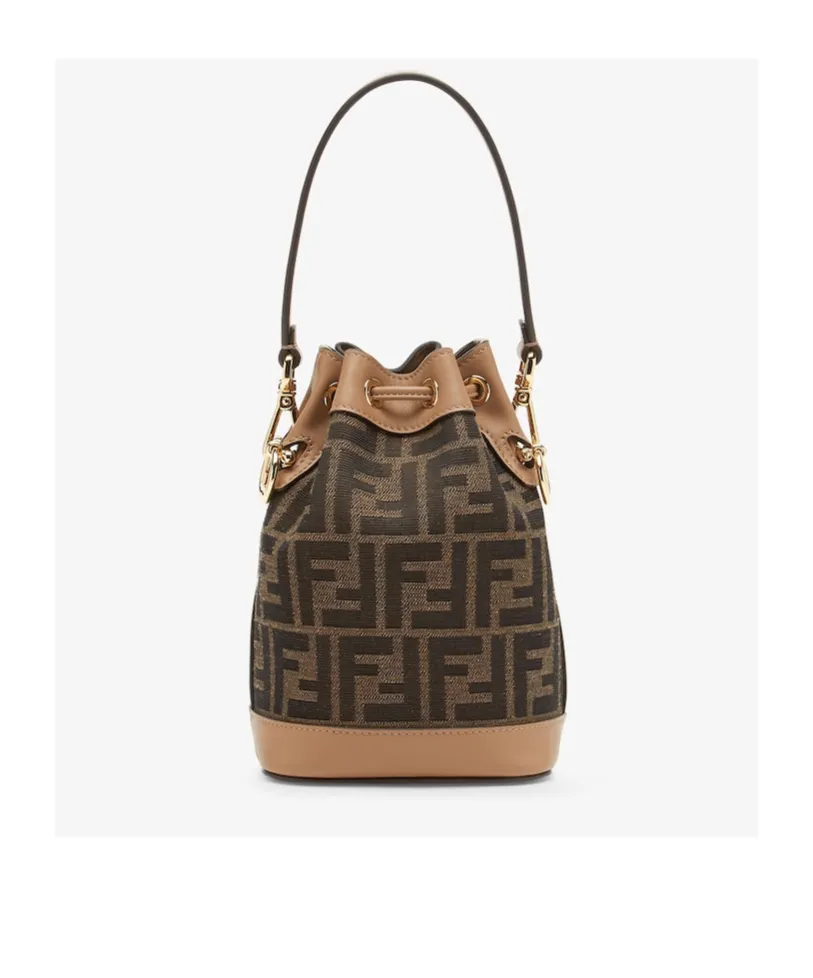 Fendi Mon Tresor Ff Jacquard Bucket Bag