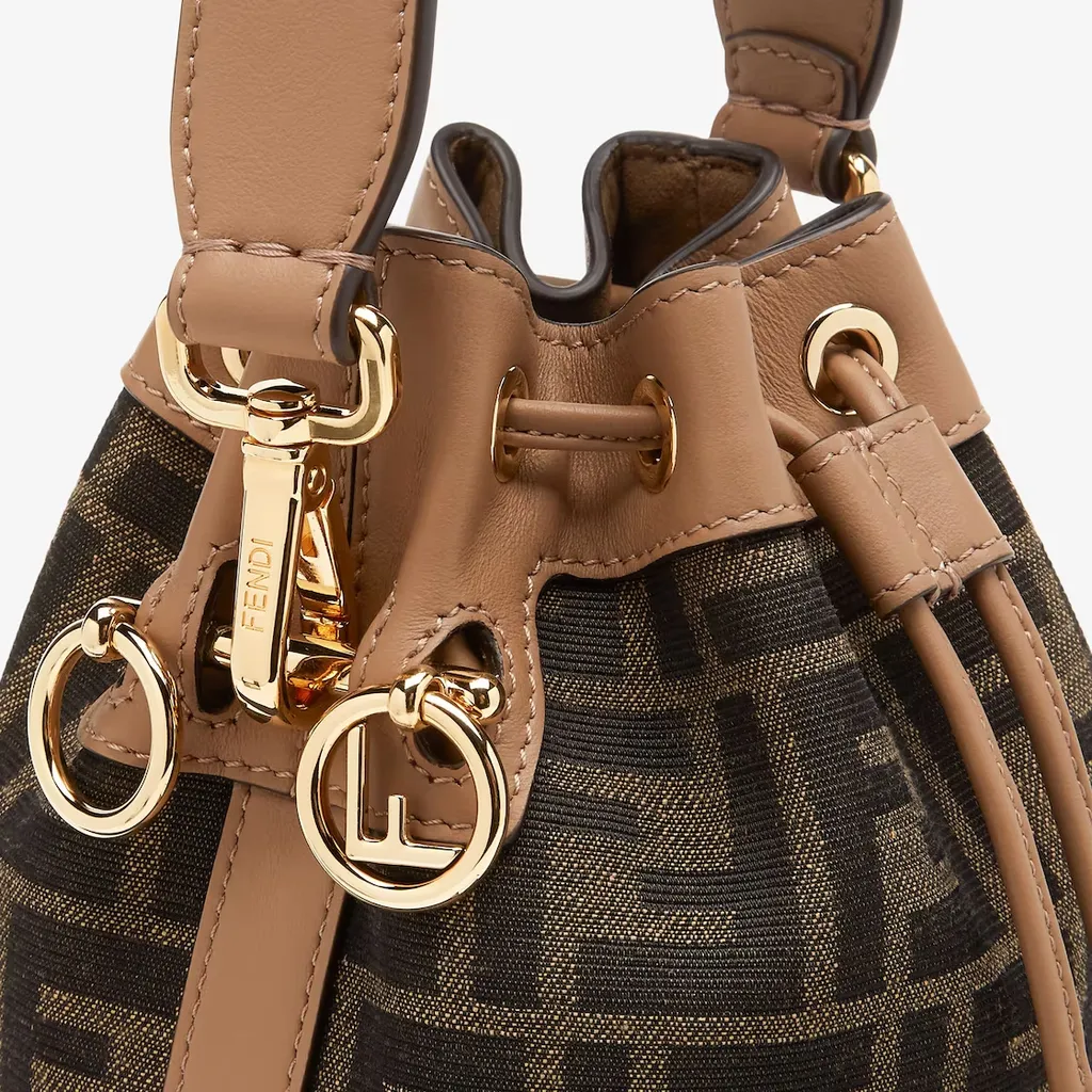 Fendi Mon Tresor Ff Jacquard Bucket Bag