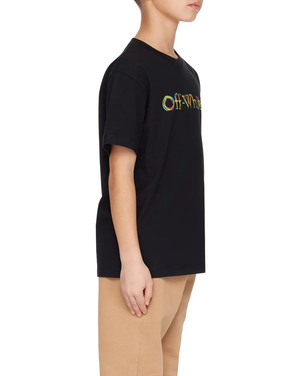 Off-White Kids Logo Sketch Crewneck T-Shirt