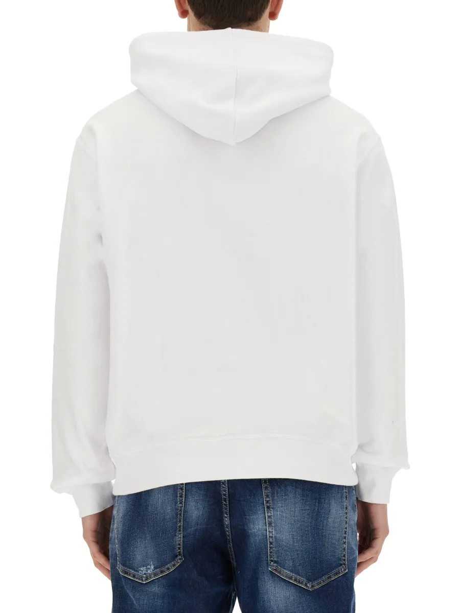Dsquared2 Graphic-Printed Drawstring Hoodie