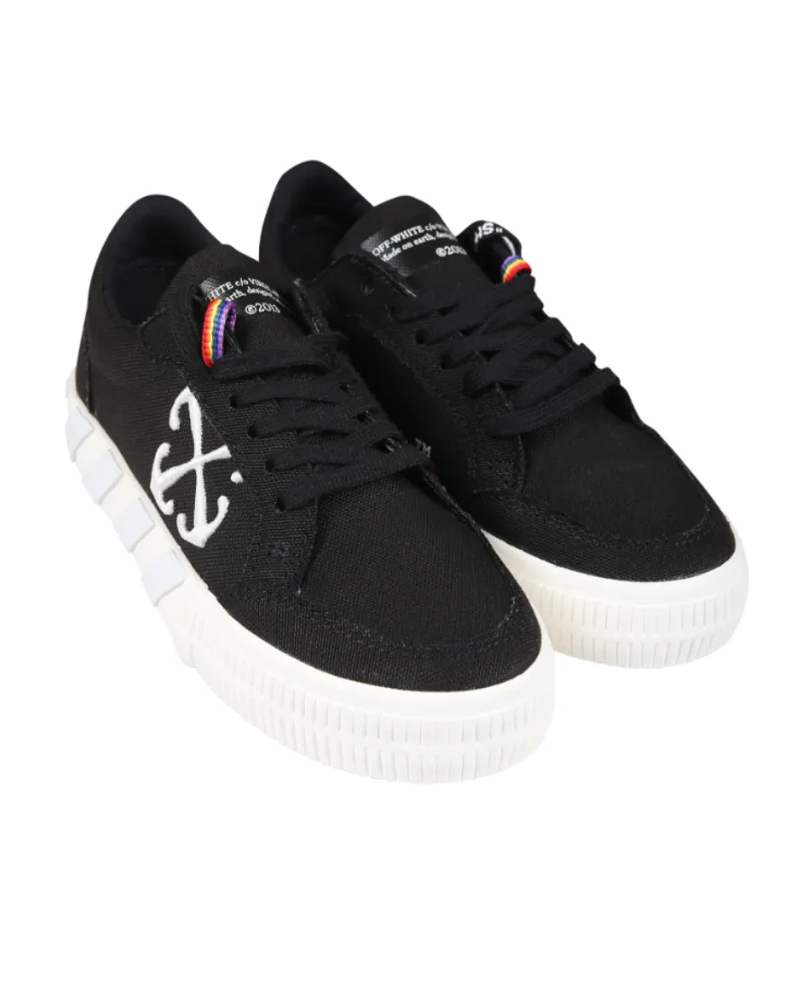 Arrows-Embroidered Lace-Up Sneakers