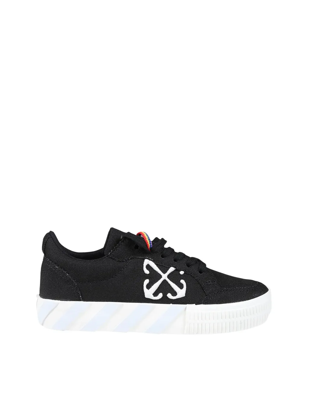 Arrows-Embroidered Lace-Up Sneakers