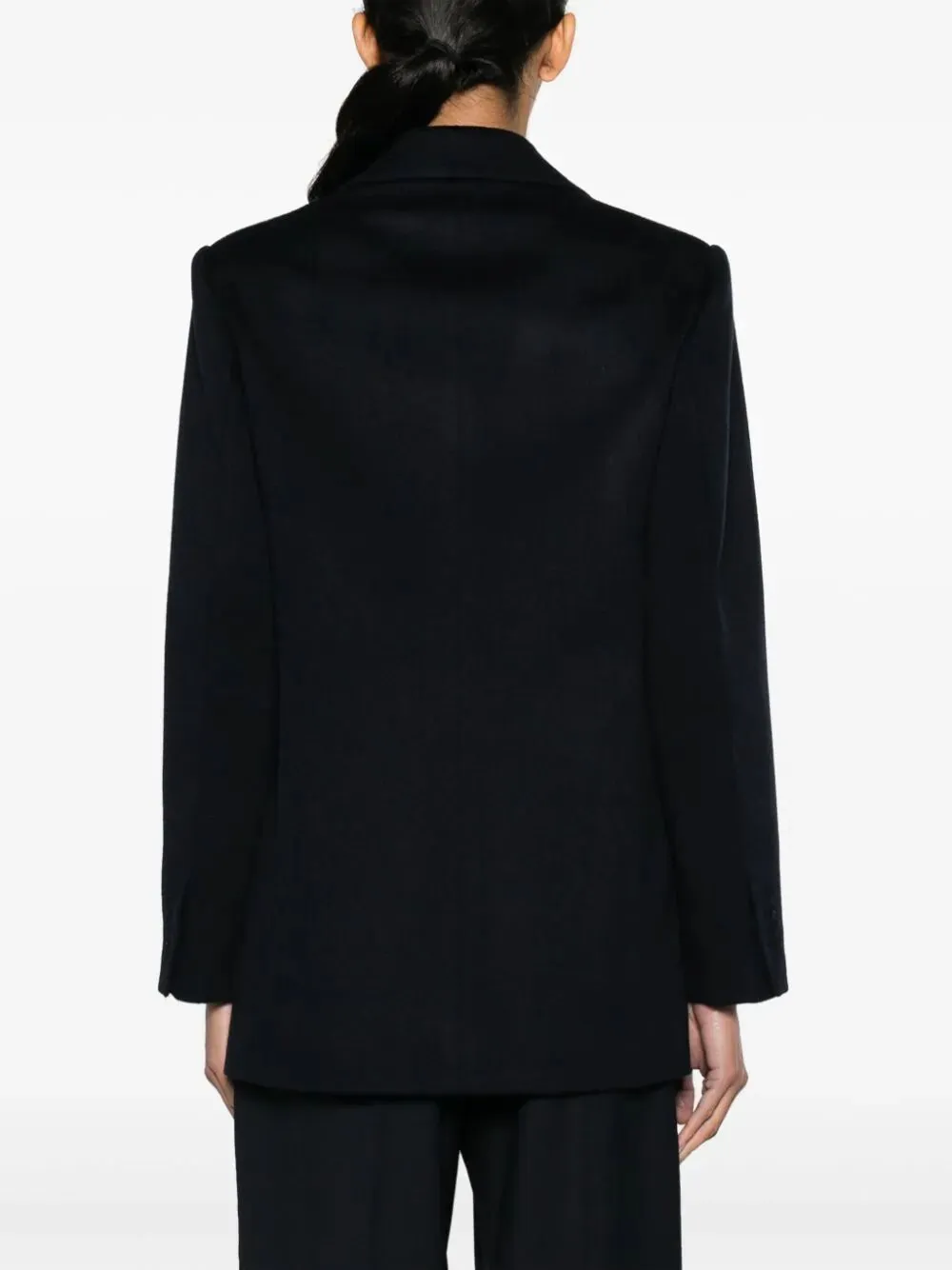 Peak-Lapels Single-Breasted Blazer