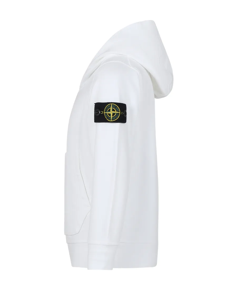 Stone Island Junior Compass-Patch Long-Sleeved Hoodie