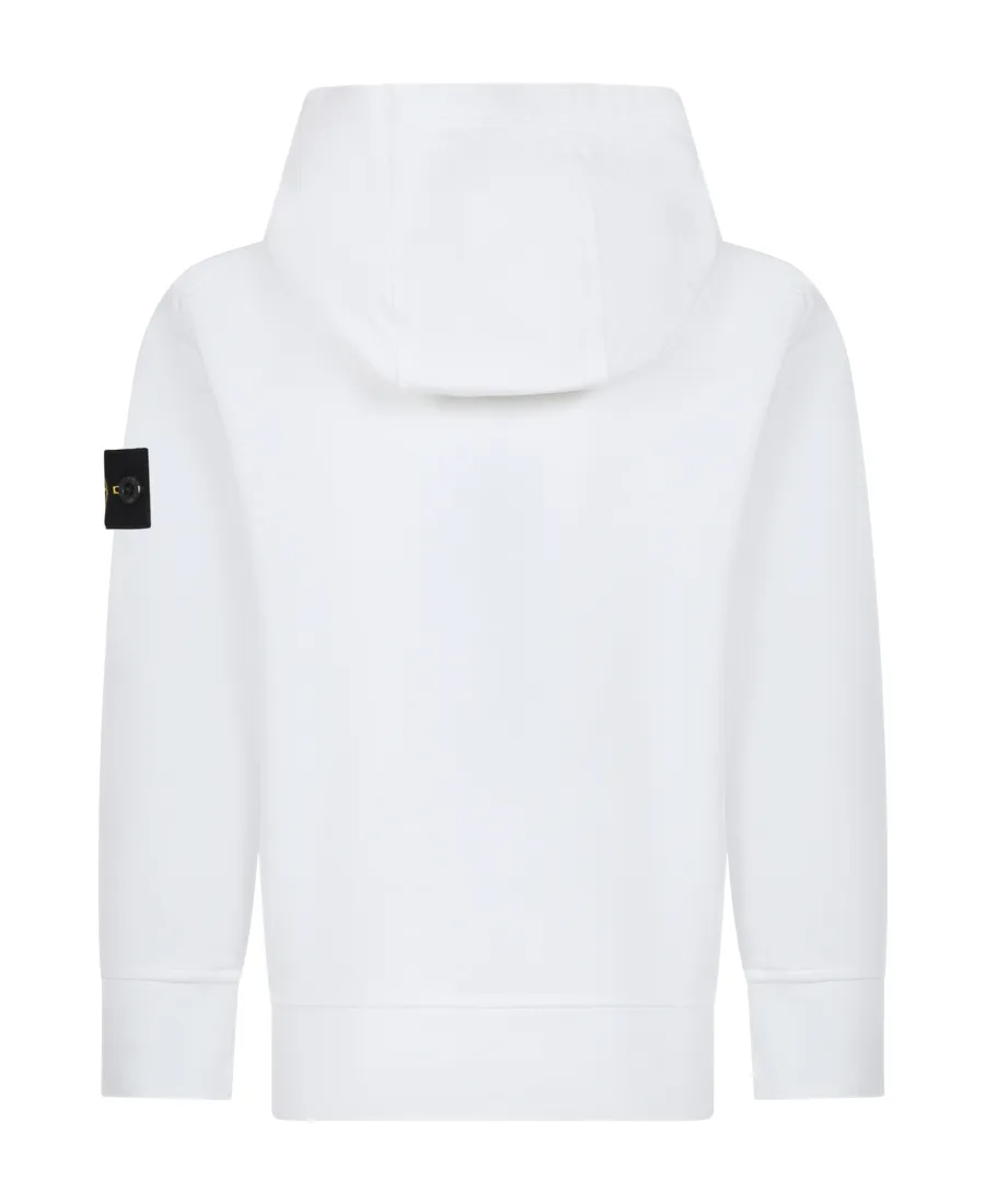 Stone Island Junior Compass-Patch Long-Sleeved Hoodie