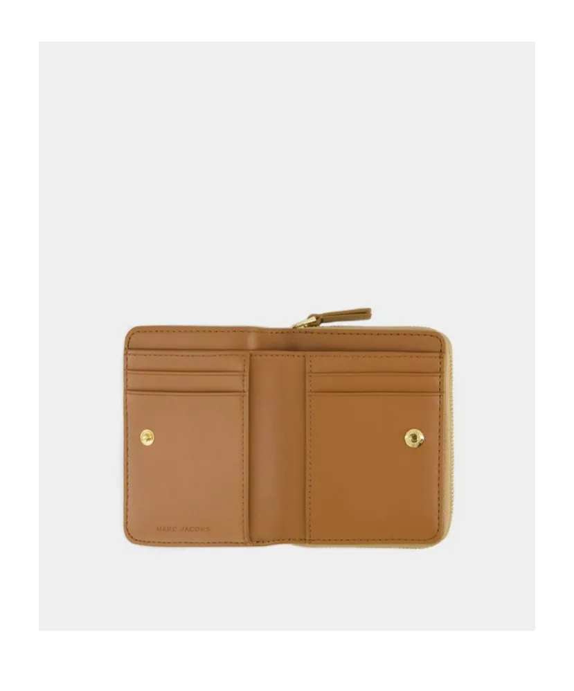 Marc Jacobs Logo Printed Zipped Mini Compact Wallet