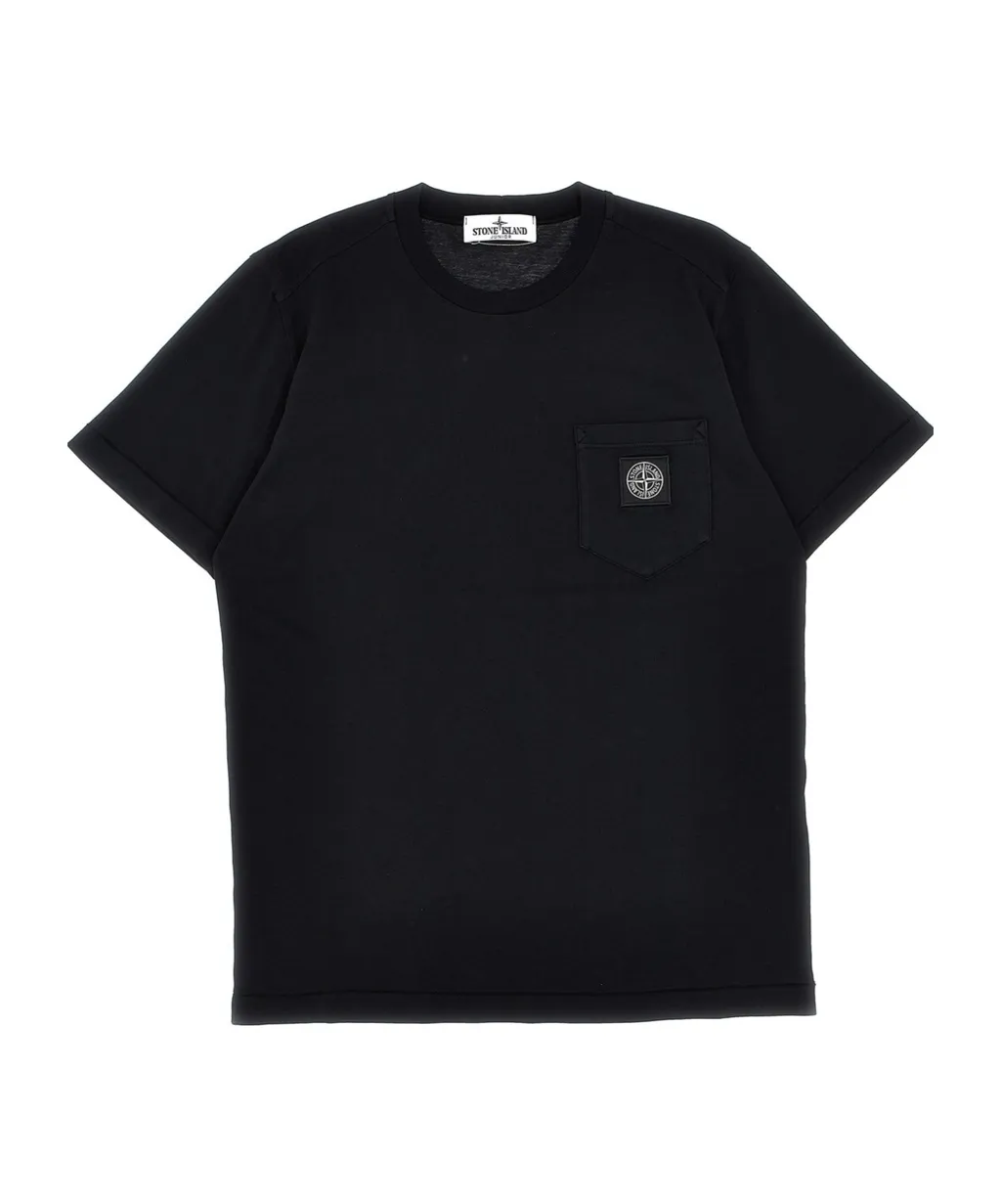 Stone Island Junior Compass-Patch Crewneck T-Shirt