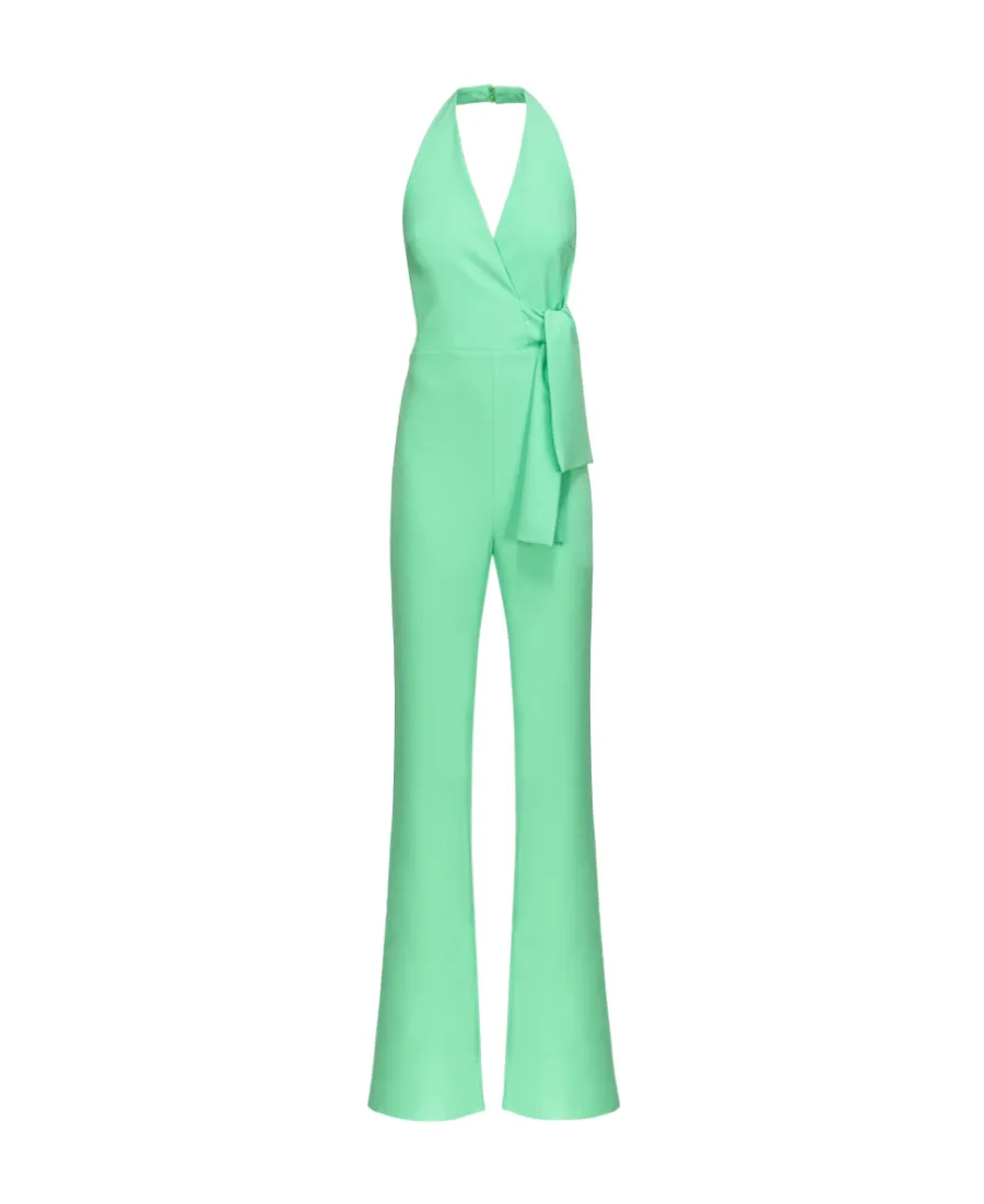 Halterneck Open-Back Jumpsuit