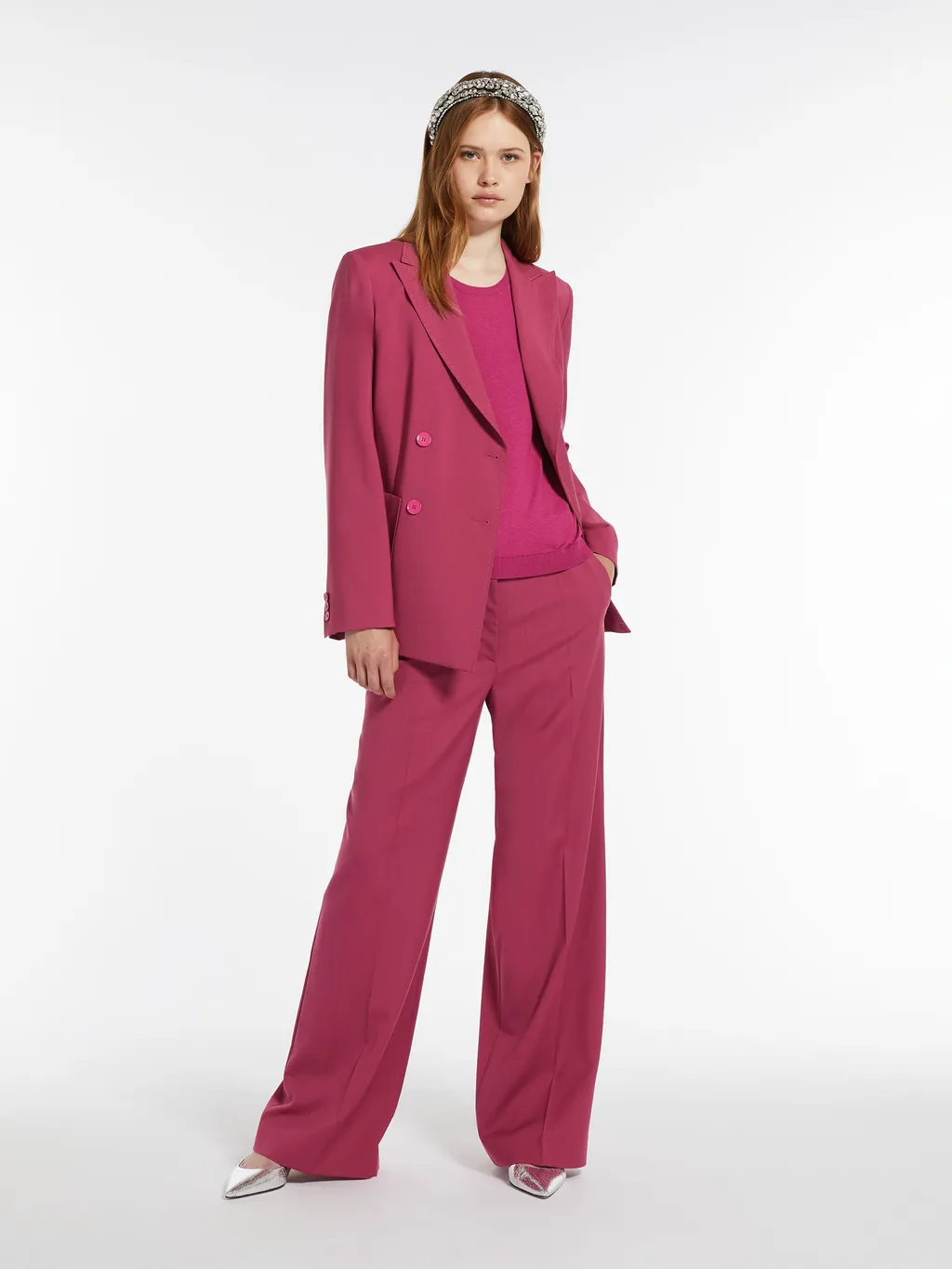 Weekend Max Mara Double-Breasted Long-Sleeved Blazer