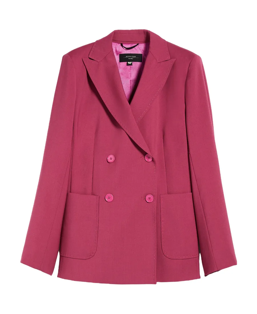 Weekend Max Mara Double-Breasted Long-Sleeved Blazer
