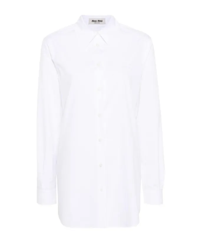 Miu Miu Long-Sleeved Buttoned Shirt
