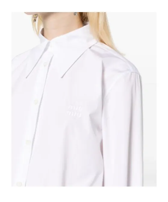 Miu Miu Long-Sleeved Buttoned Shirt