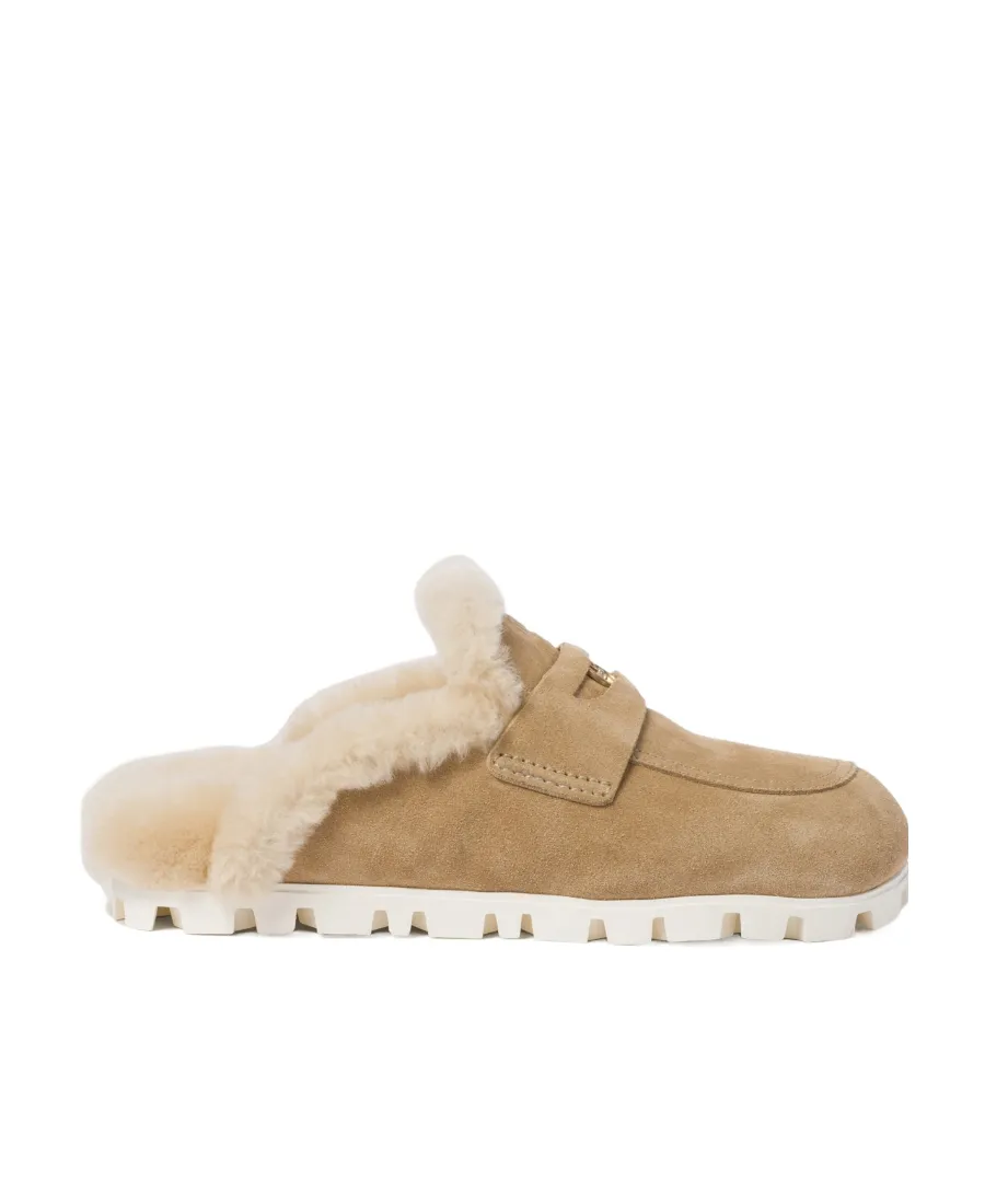 Miu Miu Logo-Detailed Slippers