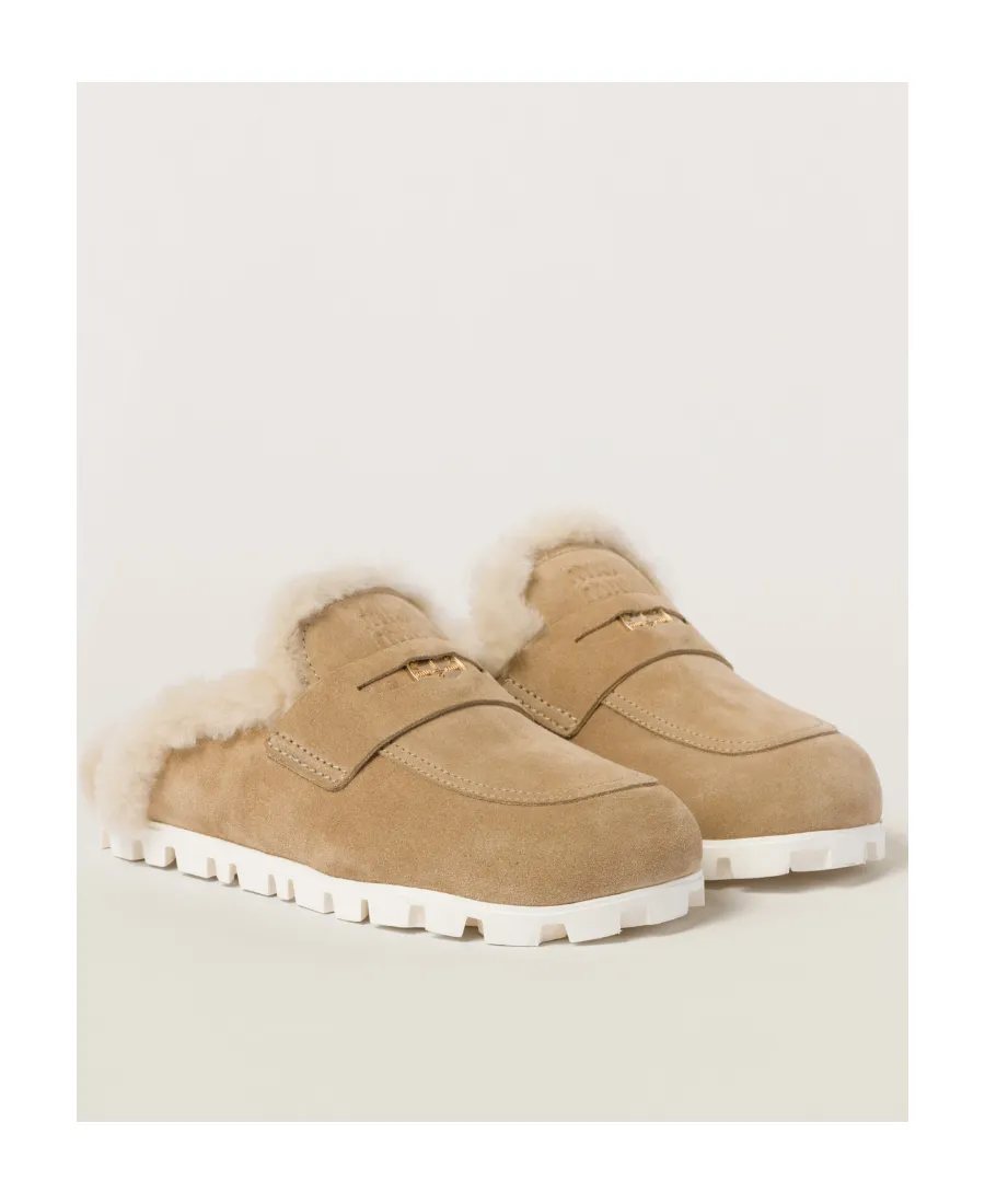 Miu Miu Logo-Detailed Slippers