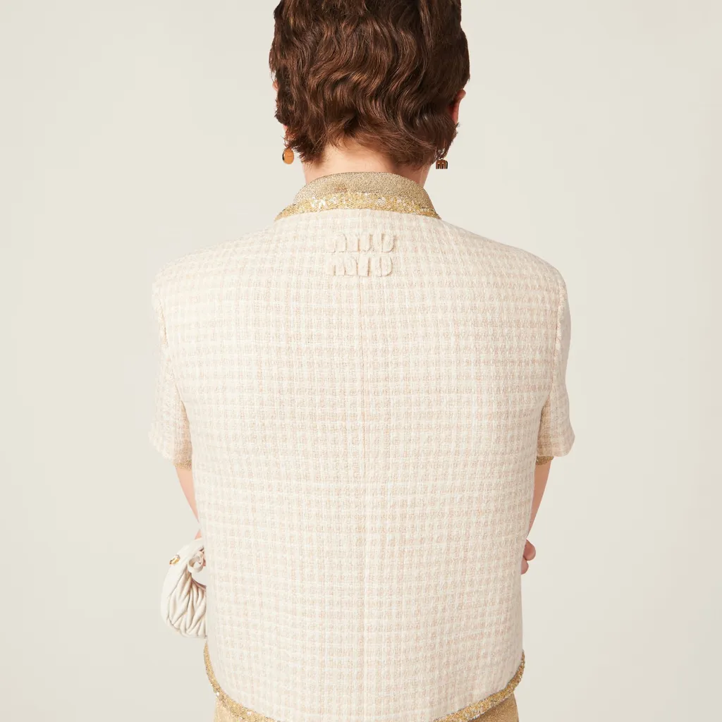Single-Breasted Tweed Jacket