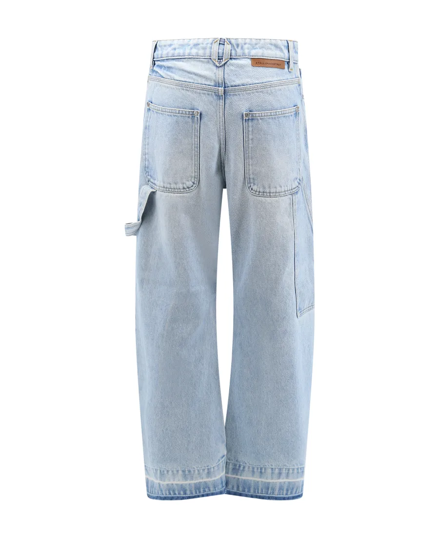 Stella Mccartney Logo Patch Straight-Leg Jeans