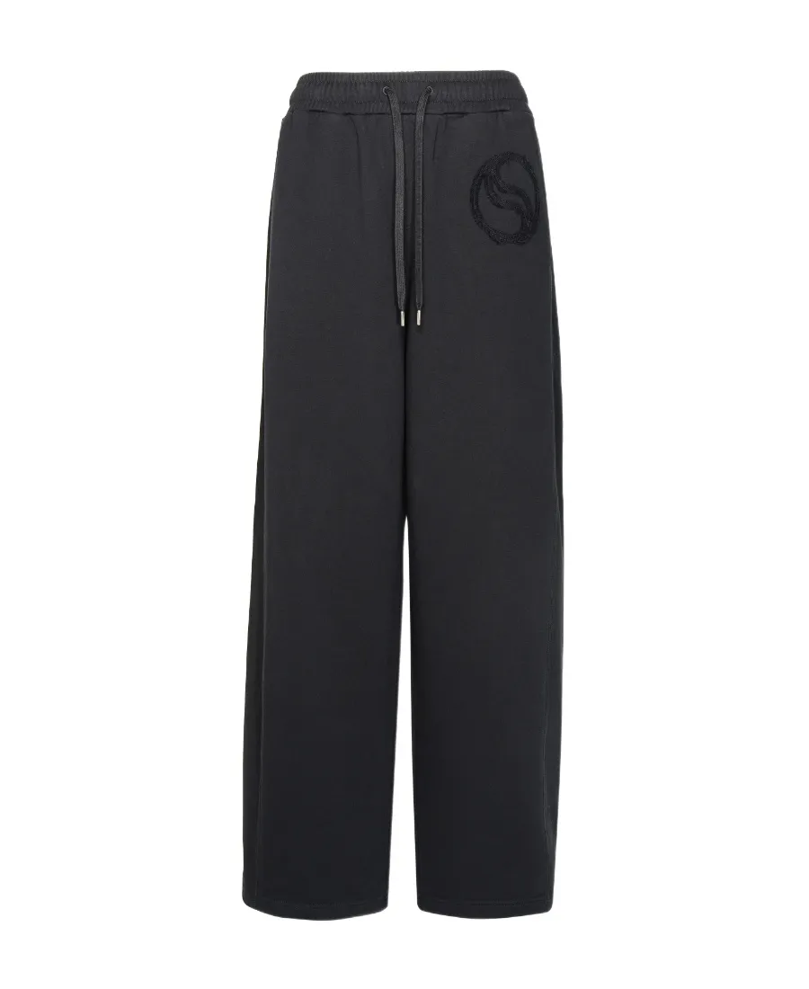 Stella Mccartney S-Wave Drawstring Wide Leg Pants