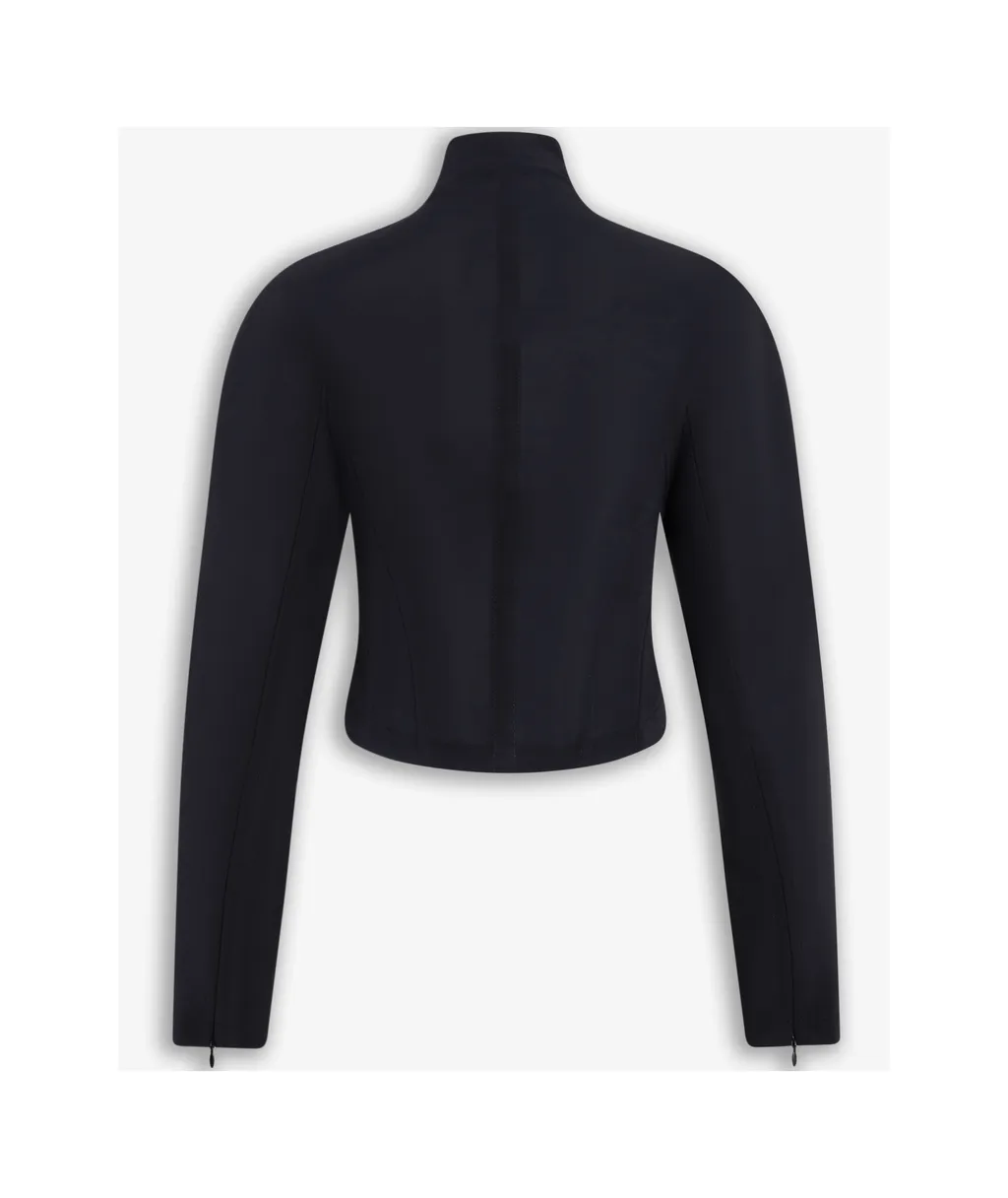 AlaÏA High Neck Cropped Jacket
