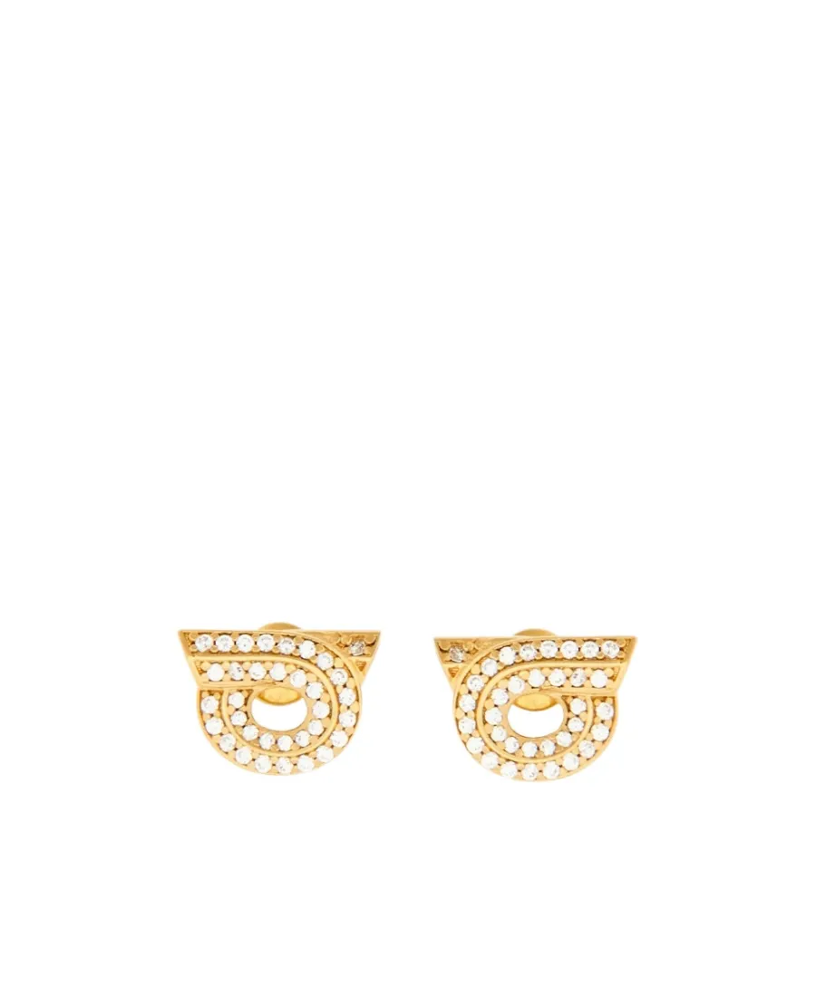 Salvatore Ferragamo Gancini Embellished Earrings
