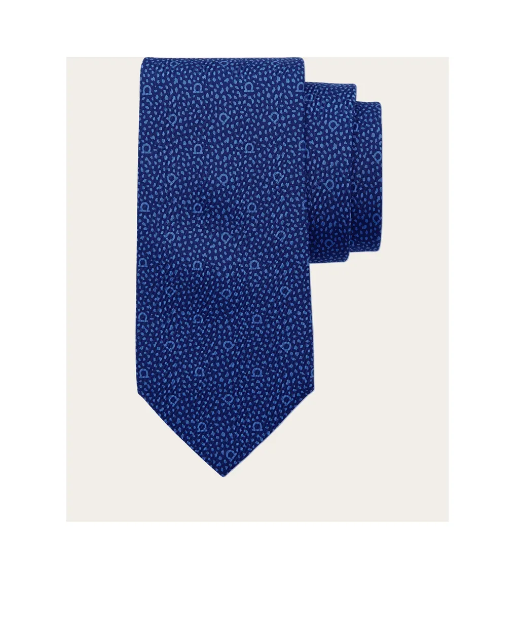 Salvatore Ferragamo Micro Pattern Printed Tie