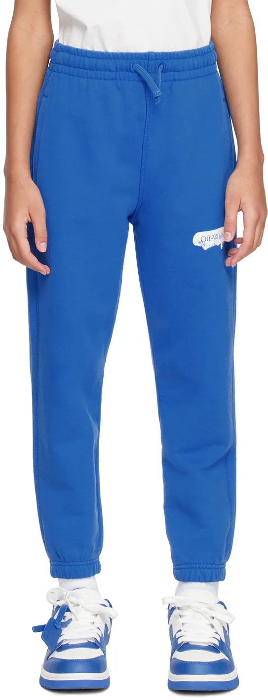 Off-White Kids Diag-Stripe Printed Track Pants