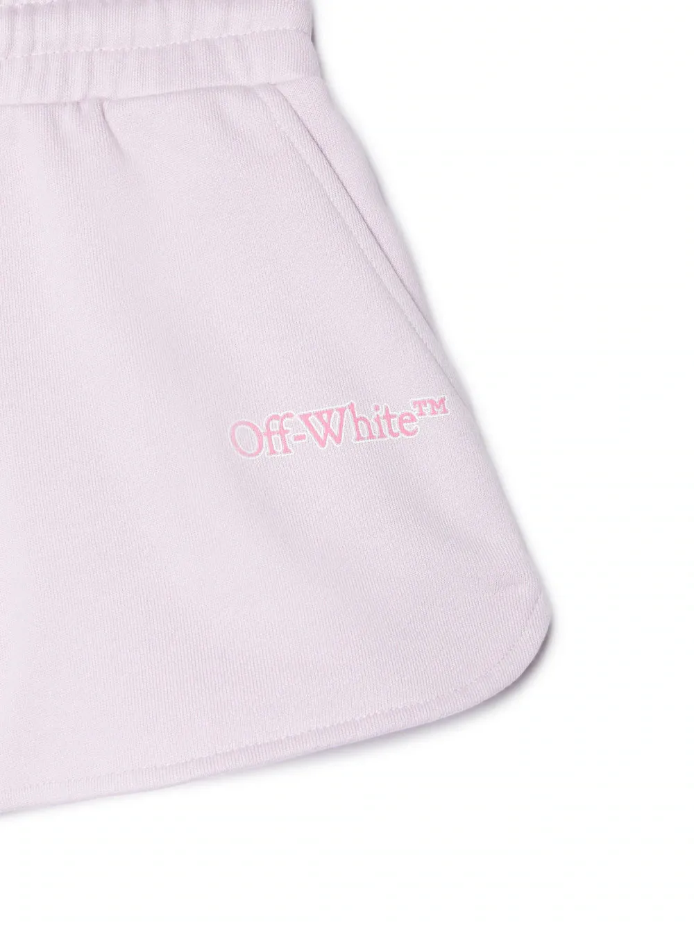 Off-White Kids Big Bookish Logo Printed Shorts