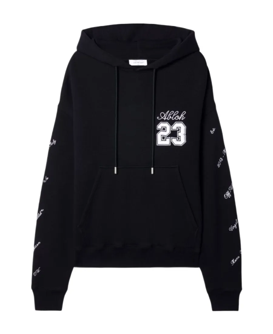 Off-White 23 Logo Patch Drawstring Hoodie