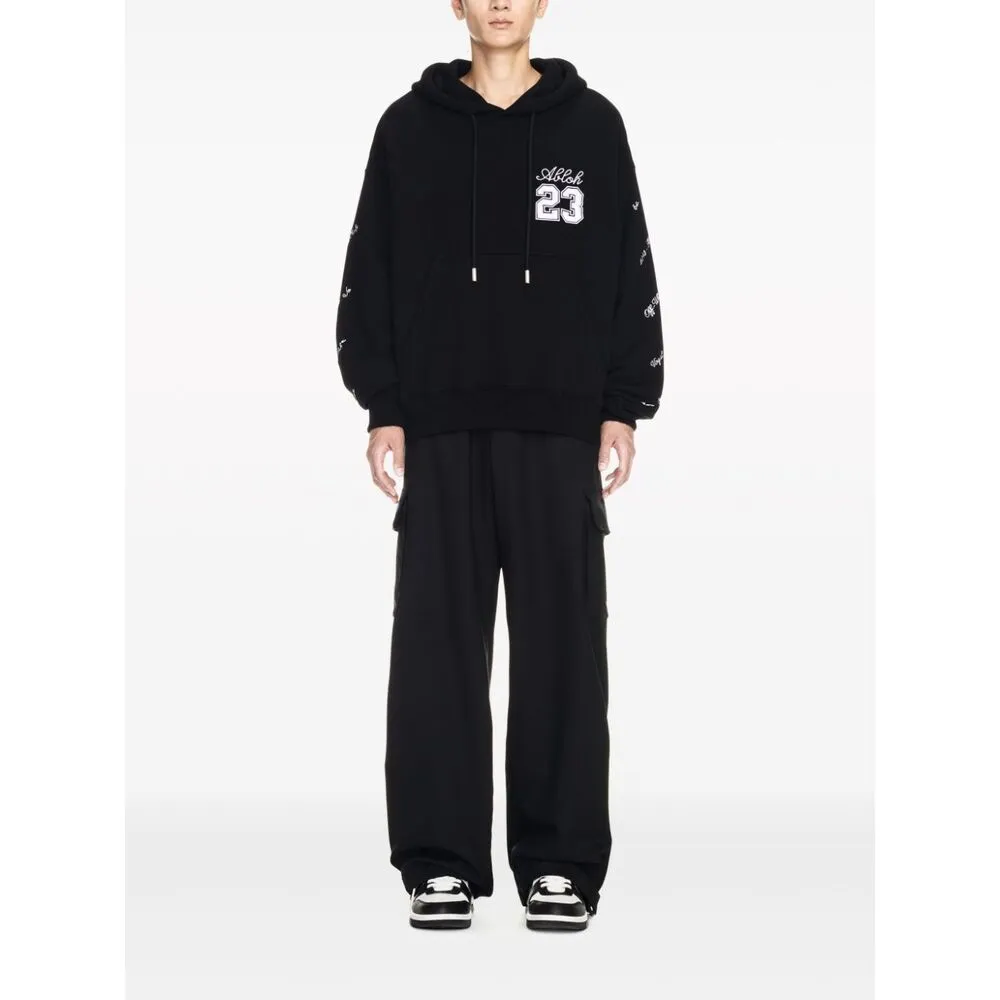 Off-White 23 Logo Patch Drawstring Hoodie