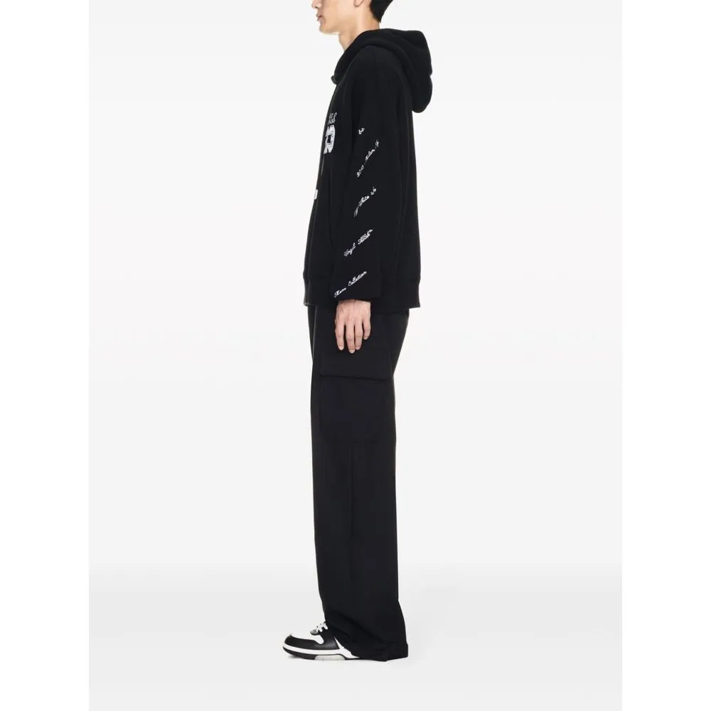 Off-White 23 Logo Patch Drawstring Hoodie