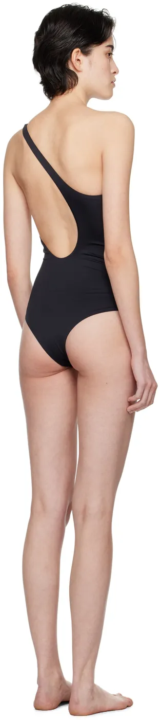 Off-White Logo Printed High-Cut Swimsuit
