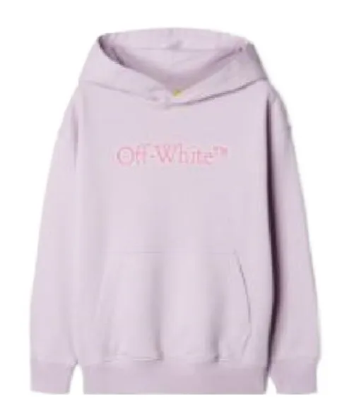 Off-White Kids Big Bookish Logo Printed Hoodie